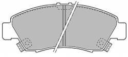 Комплект тормозных колодок, дисковый тормоз MAPCO 6408