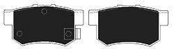 Комплект тормозных колодок, дисковый тормоз MAPCO 180798