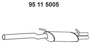 Средний глушитель выхлопных газов EBERSPÄCHER 95 11 5005