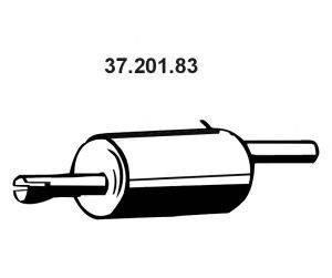 Глушитель выхлопных газов конечный EBERSPÄCHER 37.201.83
