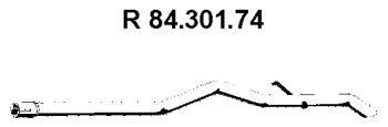 Труба выхлопного газа EBERSPÄCHER 84.301.74