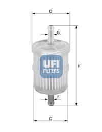Топливный фильтр UFI 3101000