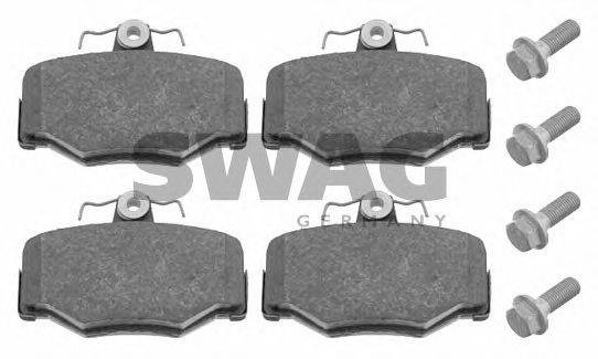 Комплект тормозных колодок, дисковый тормоз SWAG 21545