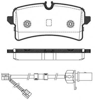 Комплект тормозных колодок, дисковый тормоз ROADHOUSE 24643