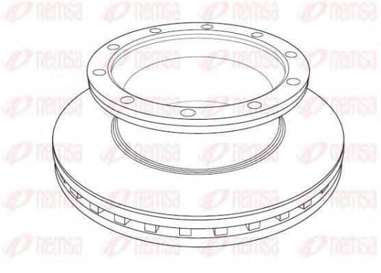 Тормозной диск REMSA 118920