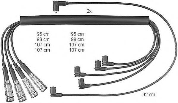 Комплект проводов зажигания PVL 186