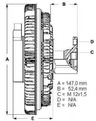 Сцепление, вентилятор радиатора BERU LK113