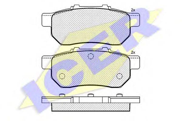 Комплект тормозных колодок, дисковый тормоз DOYEN GDB3113