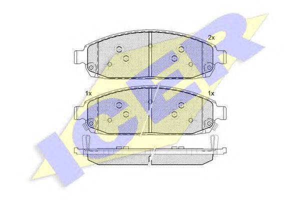 Комплект тормозных колодок, дисковый тормоз REMSA 2117302