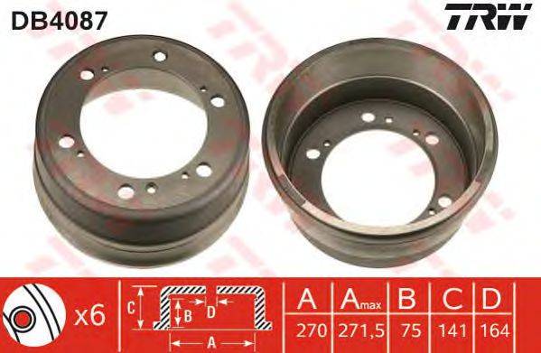 Тормозной барабан TRW DB4087