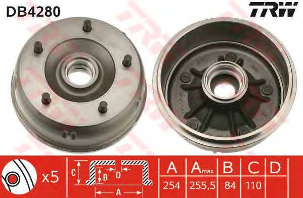 Тормозной барабан TRW DB4280