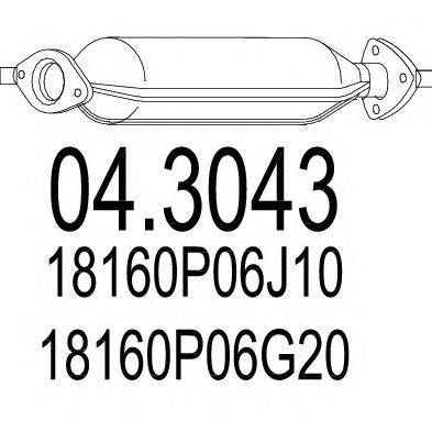 Катализатор MTS 04.3043