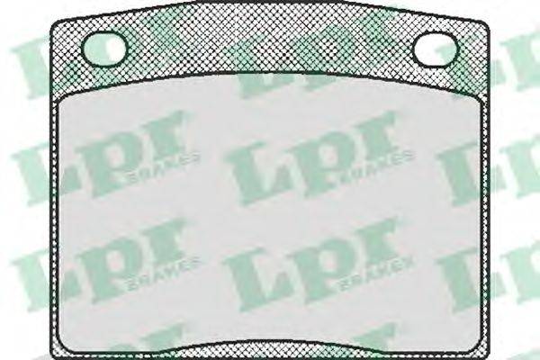Комплект тормозных колодок, дисковый тормоз LPR 05P173