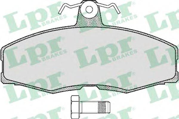 Комплект тормозных колодок, дисковый тормоз LPR 20861