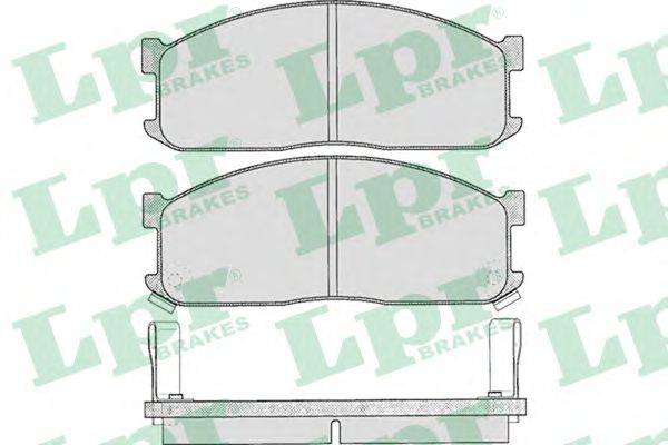 Комплект тормозных колодок, дисковый тормоз LPR 05P335