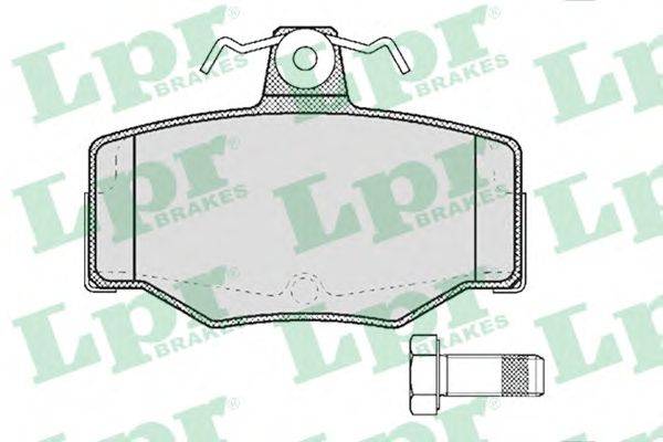 Комплект тормозных колодок, дисковый тормоз LPR 21545
