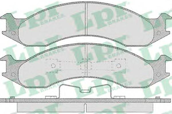 Комплект тормозных колодок, дисковый тормоз LPR 05P630