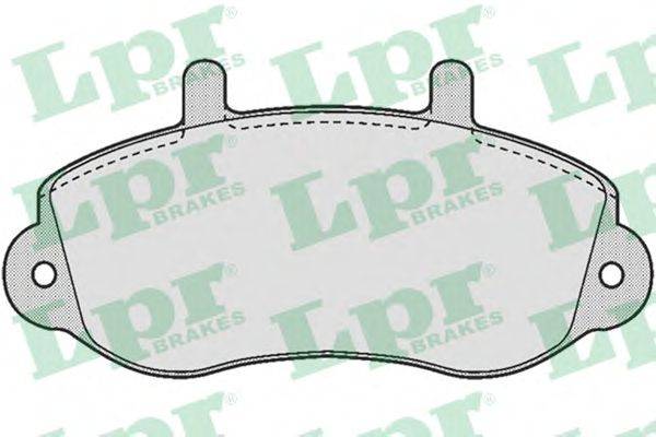 Комплект тормозных колодок, дисковый тормоз LPR 23302