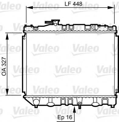 Радиатор, охлаждение двигателя VALEO 730461