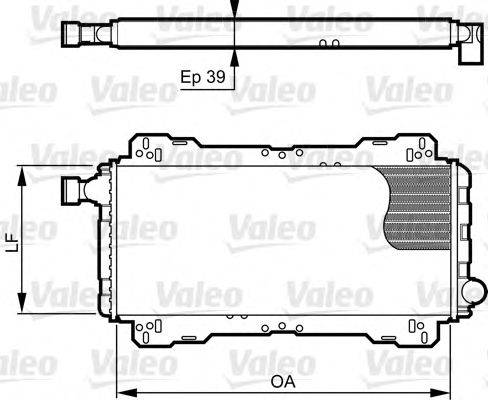 Радиатор, охлаждение двигателя VALEO 730842