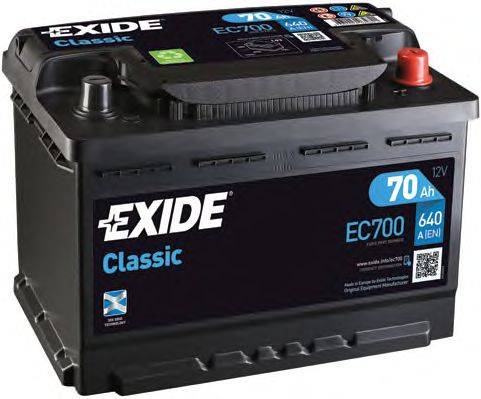 Стартерная аккумуляторная батарея; Стартерная аккумуляторная батарея EXIDE EC700