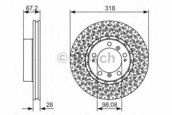 Тормозной диск BOSCH 0 986 479 549