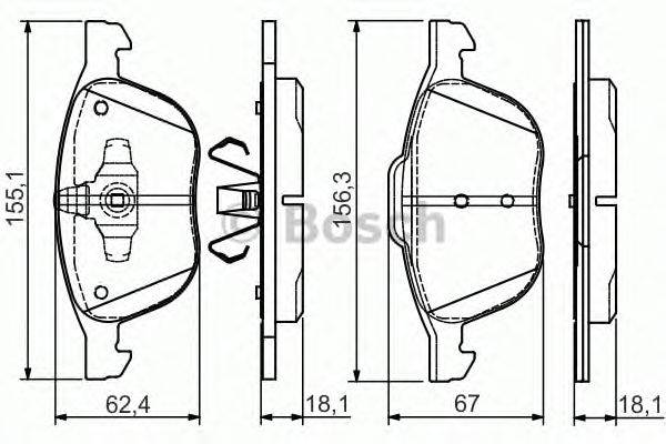 Комплект тормозных колодок, дисковый тормоз MAZDA B3YF 33 23Z