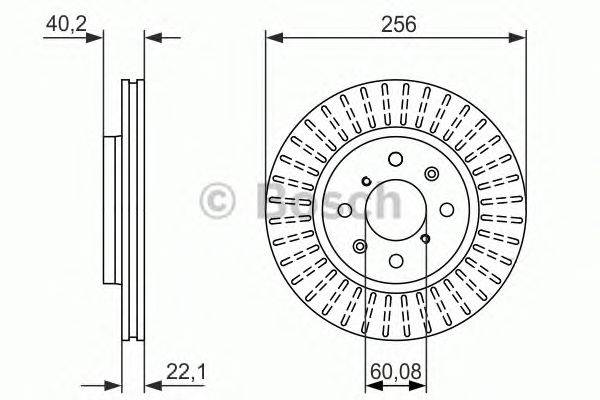 Тормозной диск BOSCH 0986479788