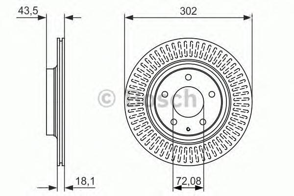 Тормозной диск BOSCH 0 986 479 796