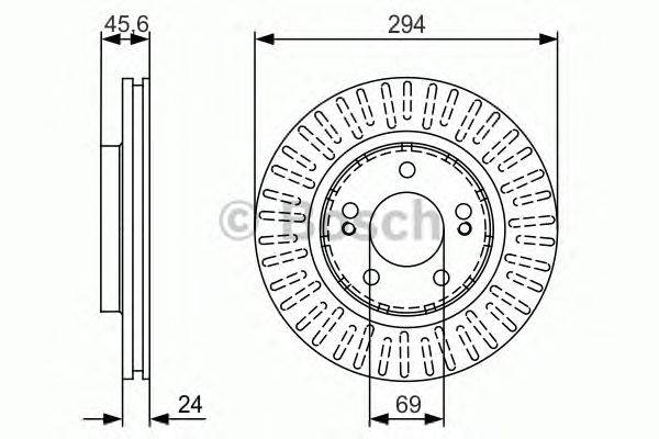 Тормозной диск BOSCH 0 986 479 984