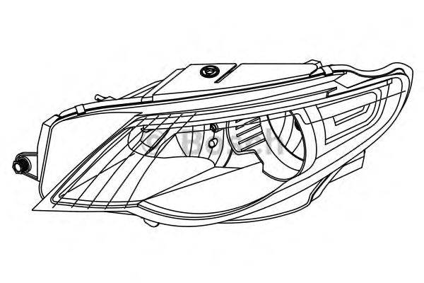 Основная фара BOSCH 1 307 023 028
