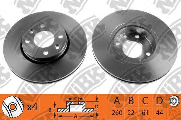 Тормозной диск NiBK RN1187