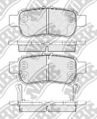 Комплект тормозных колодок, дисковый тормоз NiBK PN8810