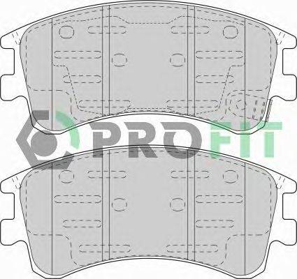 Комплект тормозных колодок, дисковый тормоз PROFIT 5000-1619