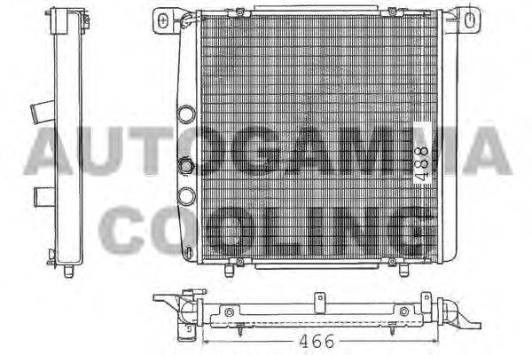 Радиатор, охлаждение двигателя AUTOGAMMA 100257