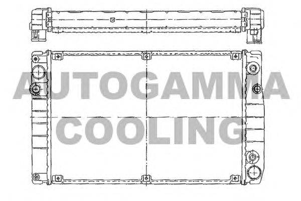 Радиатор, охлаждение двигателя AUTOGAMMA 101238