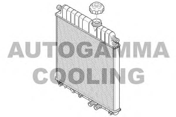 Радиатор, охлаждение двигателя AUTOGAMMA 102021