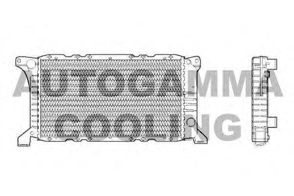 Радиатор, охлаждение двигателя AUTOGAMMA 102531