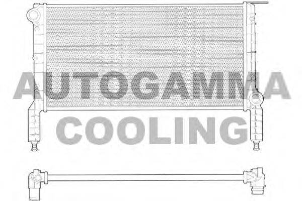 Радиатор, охлаждение двигателя AUTOGAMMA 102964