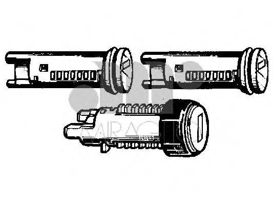 Комплект цилиндра замка MIRAGLIO 801205