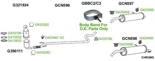 Система выпуска ОГ GT Exhaust 10120