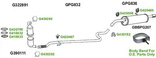 Система выпуска ОГ GT Exhaust 10131