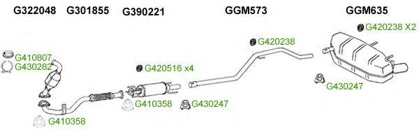 Система выпуска ОГ GT Exhaust 10201