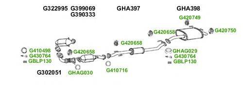 Система выпуска ОГ GT Exhaust 10433