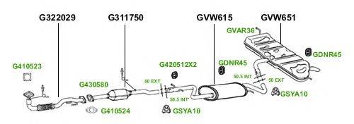 Система выпуска ОГ GT Exhaust 3747