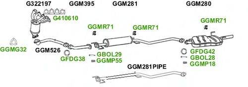 Система выпуска ОГ GT Exhaust 5758