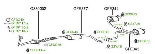 Система выпуска ОГ GT Exhaust 724