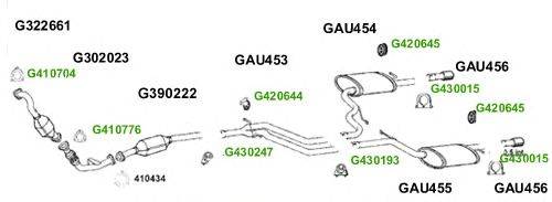 Система выпуска ОГ GT Exhaust 7641