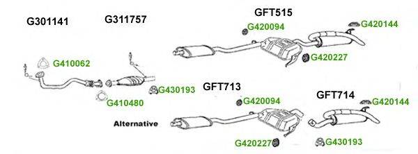 Система выпуска ОГ GT Exhaust 7662