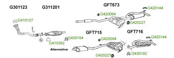 Система выпуска ОГ GT Exhaust 7697